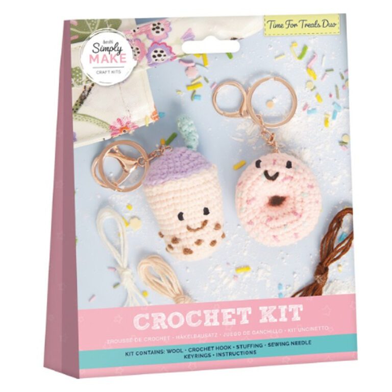 5029568028306 1 Simply Make Time For Treats Crochet Keyring Craft Kit.jpg